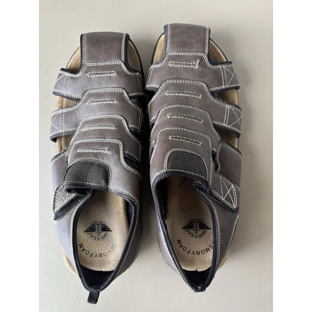Dockers Searose Fisherman Sandals Men's 12W Memory Foam Shoes Brown